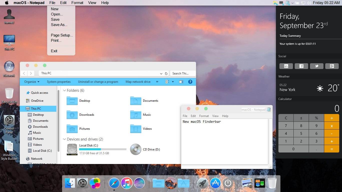 download mac os x mavericks skin pack for windows 8